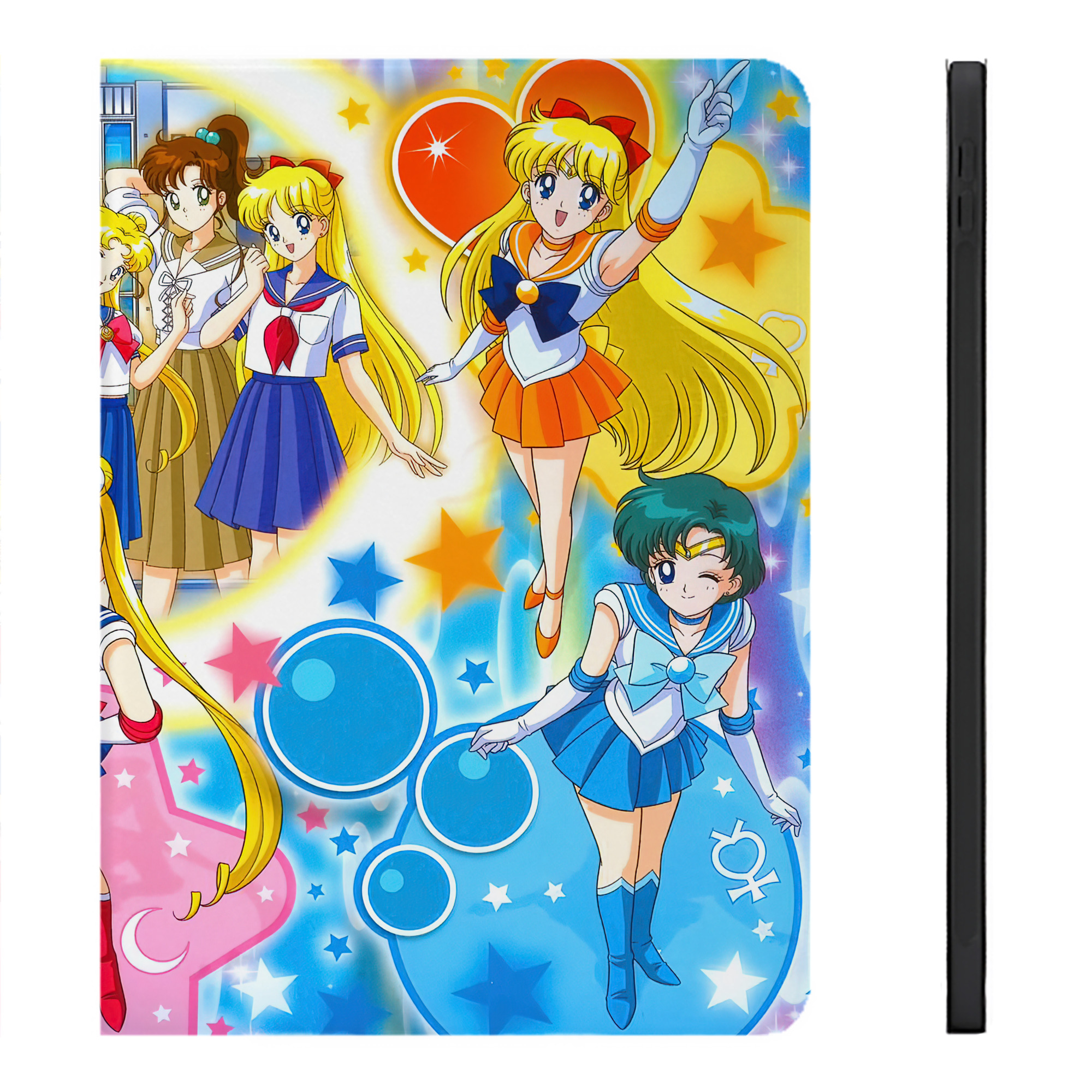 （画像用） 美少女戦士セーラームーン Sailor Moon IPadケース ペンホルダー付き ブックスタイルデザイン